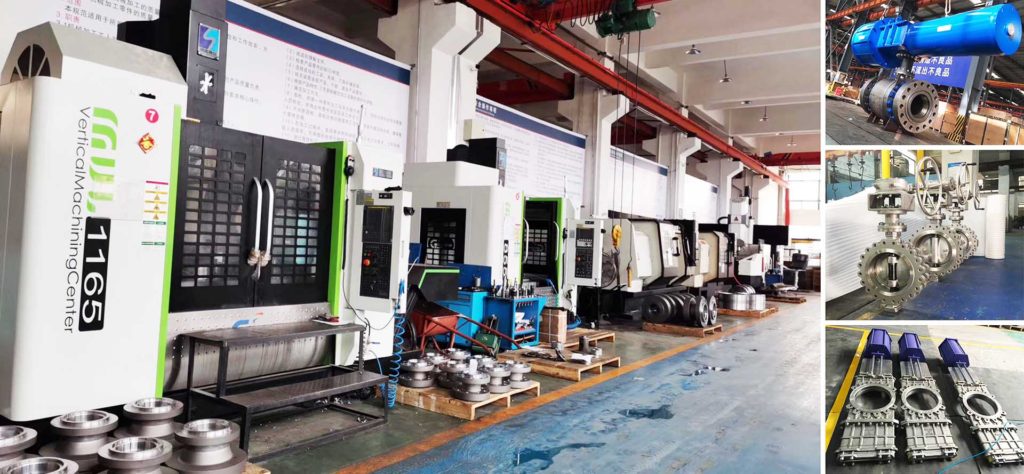 workshop of ball valve, butterfly valve and knife gate valve